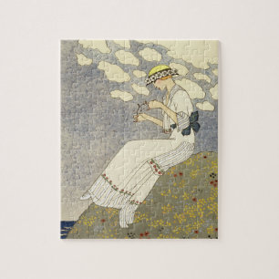 Un Peu..., design for a country dress by Paquin, 1 Jigsaw Puzzle