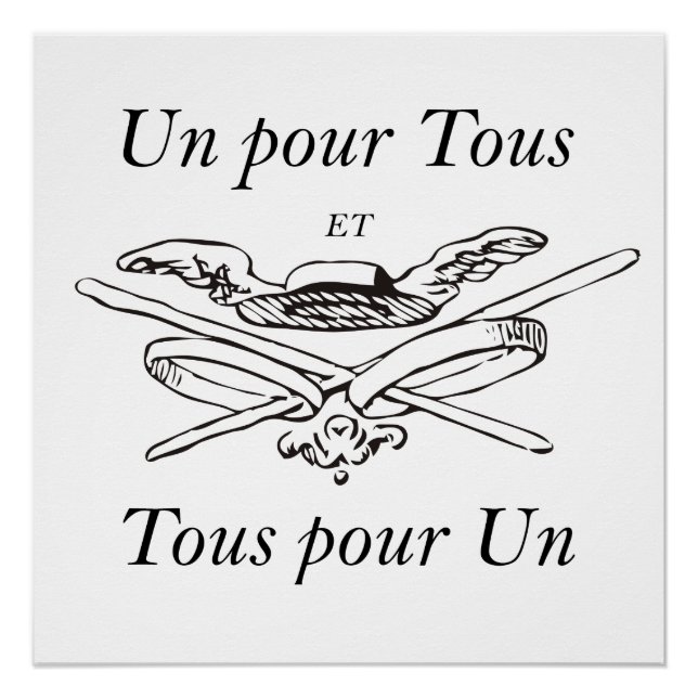 Un pour Tous et Tous pour un - Trois Mousquetaires Poster (Front)