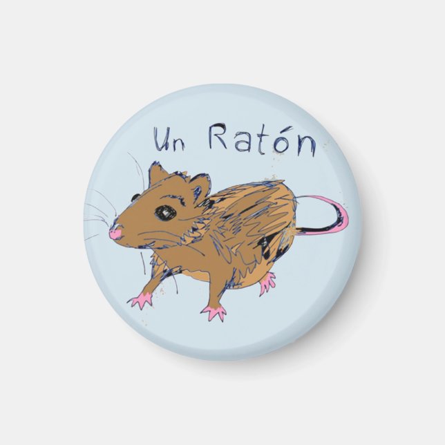 Un Ratón (A Rat) Magnet (Front)