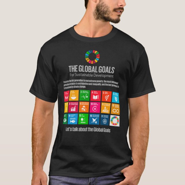 UN SDGs United Nations Sustainable Development Goa T-Shirt (Front)