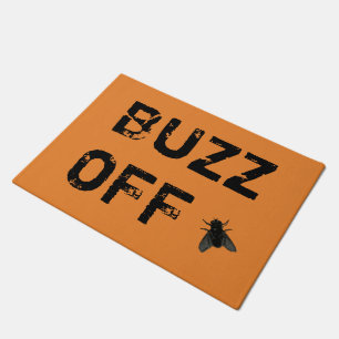 (un)welcome "buzz off" doormat