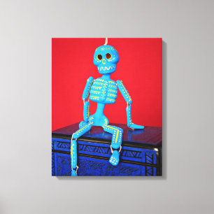 Una Calaca Canvas Print