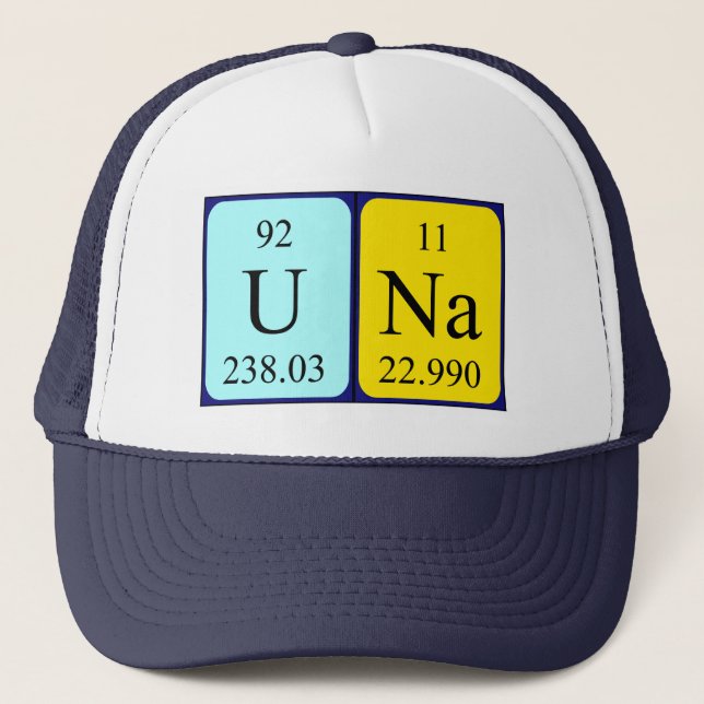 Una periodic table name hat (Front)