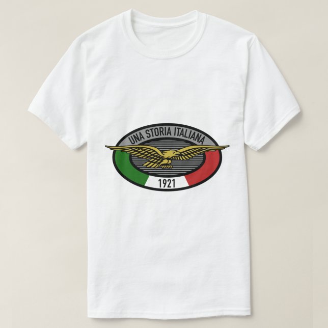 Una Storia Italiana Moto Guzzi   T-Shirt (Design Front)
