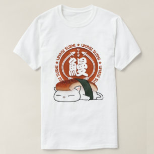 Unagi Eel Sushi Cat T-Shirt