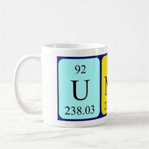 Unai periodic table name mug