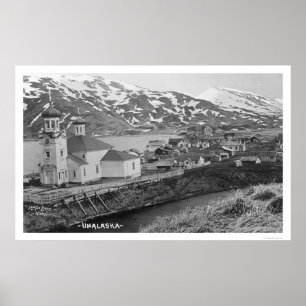 Unalaska, Alaska Church 1914 Poster
