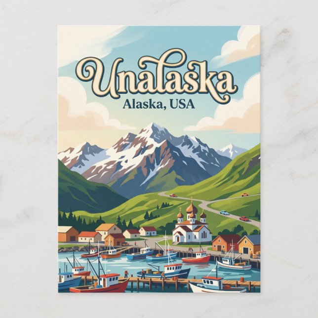Unalaska, Alaska, USA USA Postcard (Front)