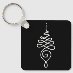 Unalome 3 key ring