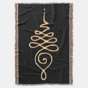 Unalome 4 throw blanket