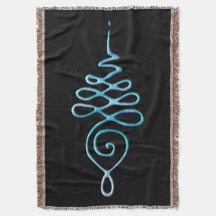 Unalome 6 throw blanket
