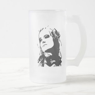 Unamused Frosted Glass Beer Mug