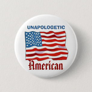 Unapologetic American 6 Cm Round Badge