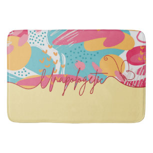 Unapologetic Bold Feminine Statement Bath Mat