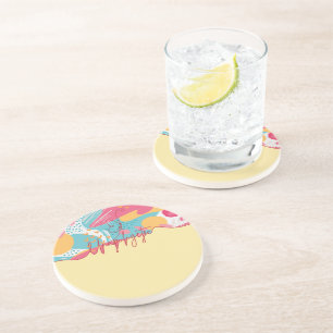 Unapologetic Bold Feminine Statement Coaster