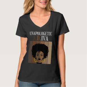 Unapologetic J D Iva Juris Doctor Law School Grad T-Shirt