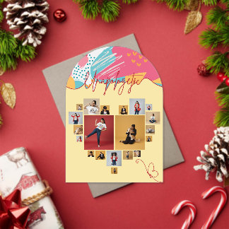 Unapologetic Personalised Feminine Photo Collage Acrylic Invitations