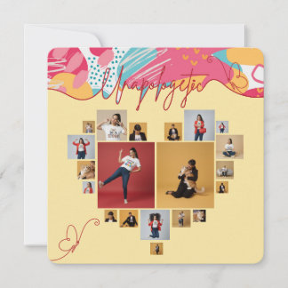 Unapologetic Personalised Feminine Photo Collage  Holiday Card
