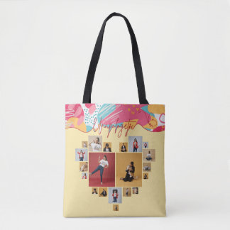 Unapologetic Personalised Feminine Photo Collage Tote Bag