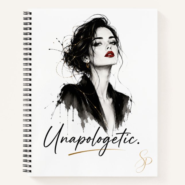 Unapologetic. Personalised Notebook  (Front)