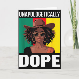 Unapologetically Afro Woman Empowerment Pride  Card
