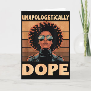 Unapologetically Afro Woman Vintage 70s  Card