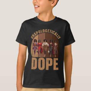 Unapologetically Black Drug Pride Afro Black Histo T-Shirt