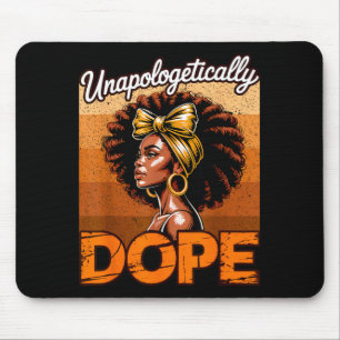 Unapologetically Black History Junenth Women Girls Mouse Mat