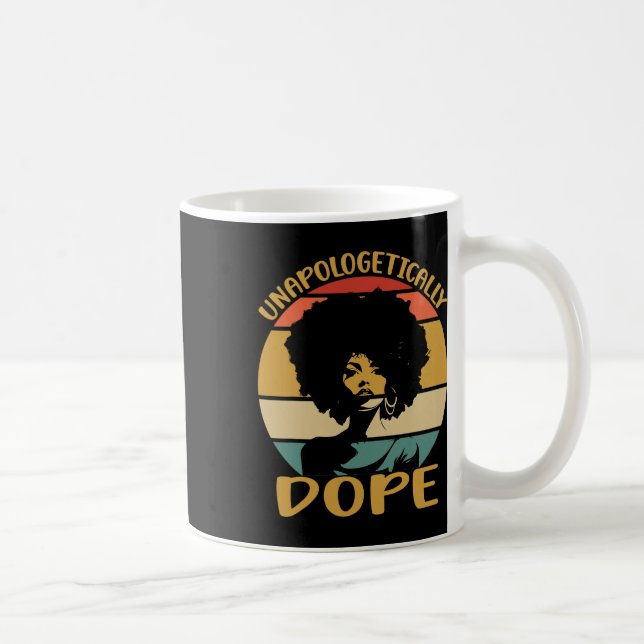 Unapologetically Black History Month African Ameri Coffee Mug (Right)