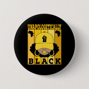 Unapologetically Black Juneteenth African American 6 Cm Round Badge