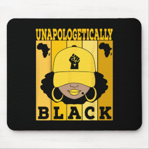 Unapologetically Black Juneteenth African American Mouse Mat