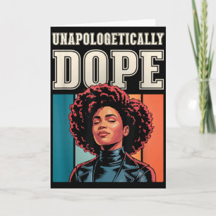 Unapologetically Black Queen Retro  Card