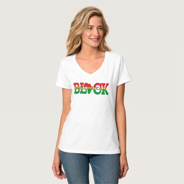 Unapologetically Black    T-Shirt (Front Full)