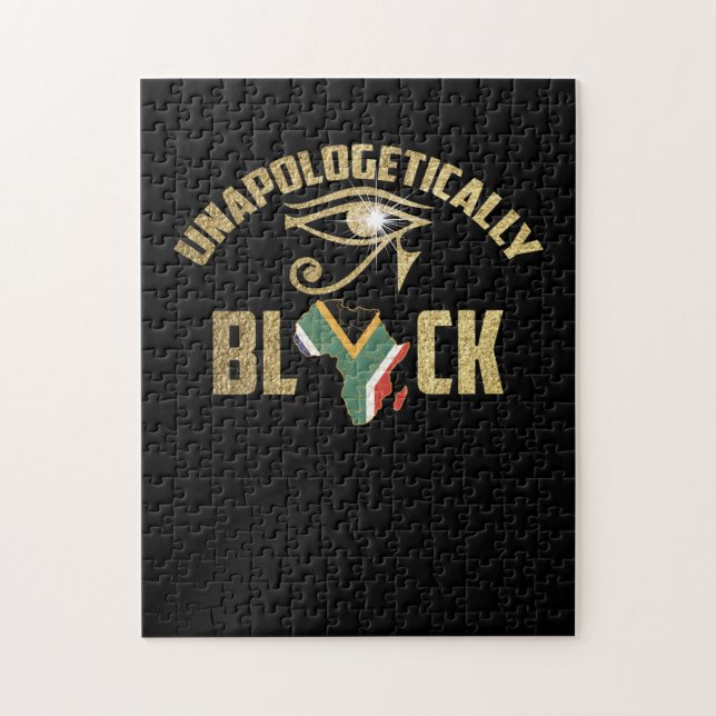 Unapologetically Dope Afro African American Black Jigsaw Puzzle (Vertical)