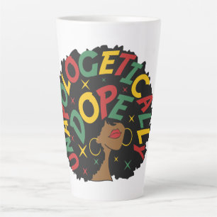 Unapologetically Dope Black Girl Afro Latte Mug