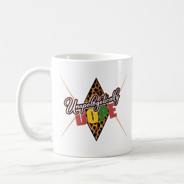 Unapologetically Dope Black History Month Coffee Mug (Left)
