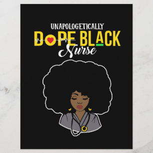 Unapologetically Dope Black Nurse Custom Letterhead