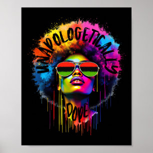 Unapologetically Drug Black Melenin Black History Poster