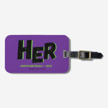 Unapologetically HER Luggage Tag