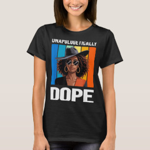 Unapologetically Retro Black Woman  T-Shirt