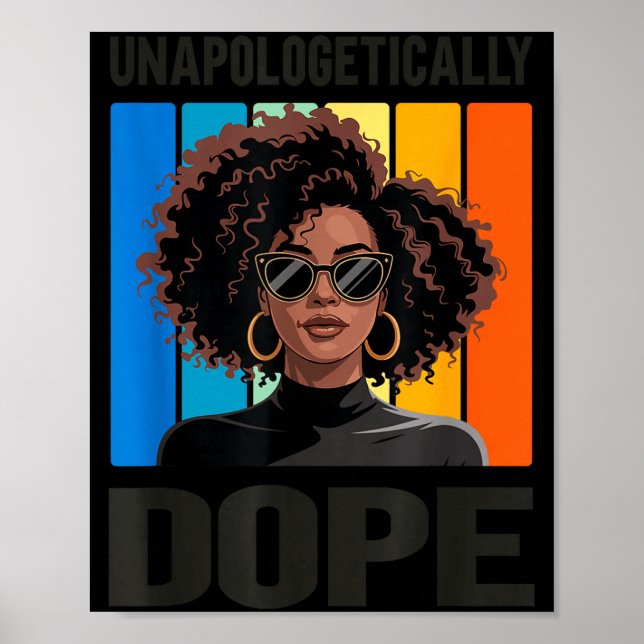 Unapologetically Stylish Afro Woman  Poster (Front)