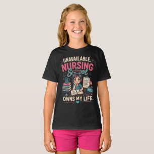 Unavailable. Nursing School Owns My Life Gift T-Shirt