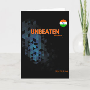 Unbeaten India Vs Pakistan Cricket T20 New York Gr Card