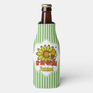 Unbelievable Assistant Sunflowers and Bees Bottle Cooler