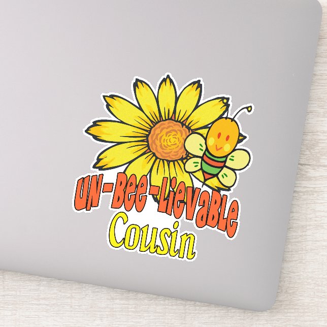 Unbelievable Cousin Sunflowers and Bees (Detail)