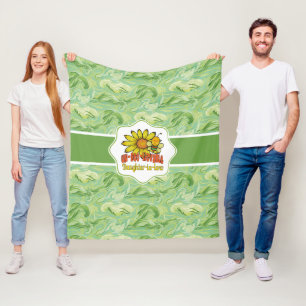 Unbelievable Daughter-in-law Sunflowers and Bees Fleece Blanket