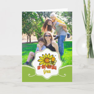 Unbelievable Gram Sunflowers and Bees Card