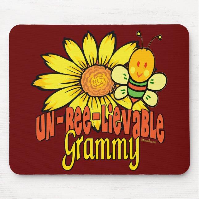 Unbelievable Grammy Sunflowers Mouse Mat (Front)