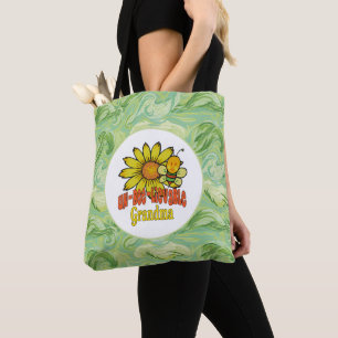 Unbelievable Grandma Sunflowers and Bees Tote Bag