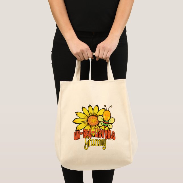 Unbelievable Granny Sunflowers Tote Bag (Front (Product))